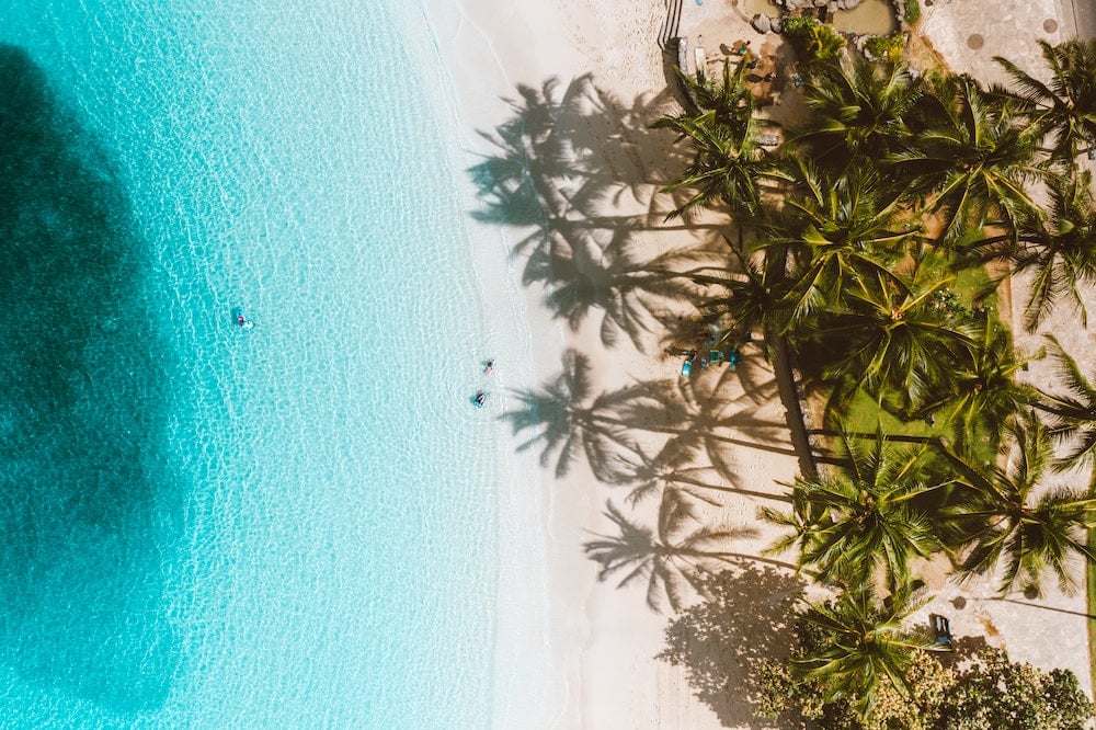 Beach shoreline